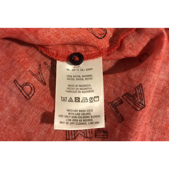 Anthropologie Maeve Art House Red Paris London Milan Button Down Blouse-Size 0 - Picture 8 of 9